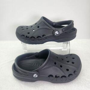 Crocs Unisex Baya Black Lightweight Clogs 5/7
